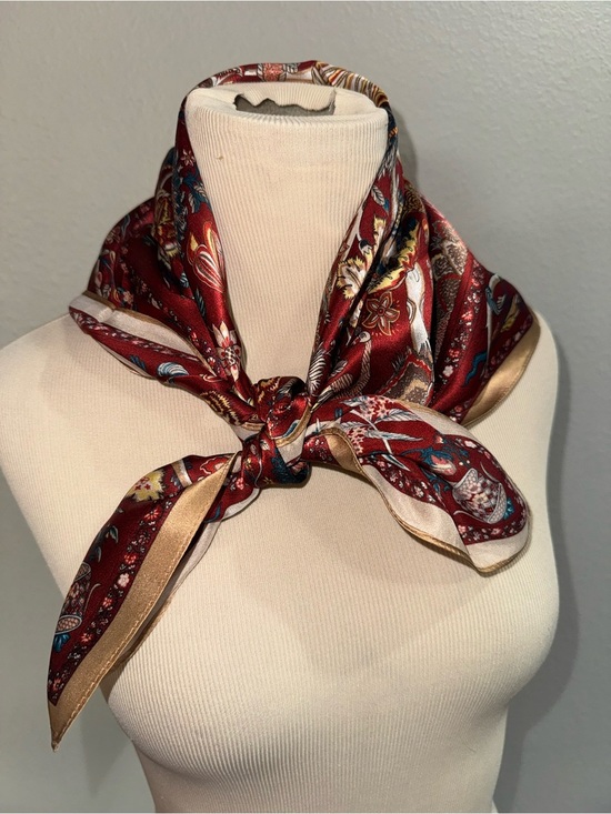 Mulberry Accessories - 100% Pure Mulberry Silk Square Scarf 26”x26" Women Neckerchief Headscarf
